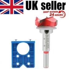 35mm For Kitchen Cabinet Doors Concealed Hinge Hole Jig+Saw Drill Bit Tool Set