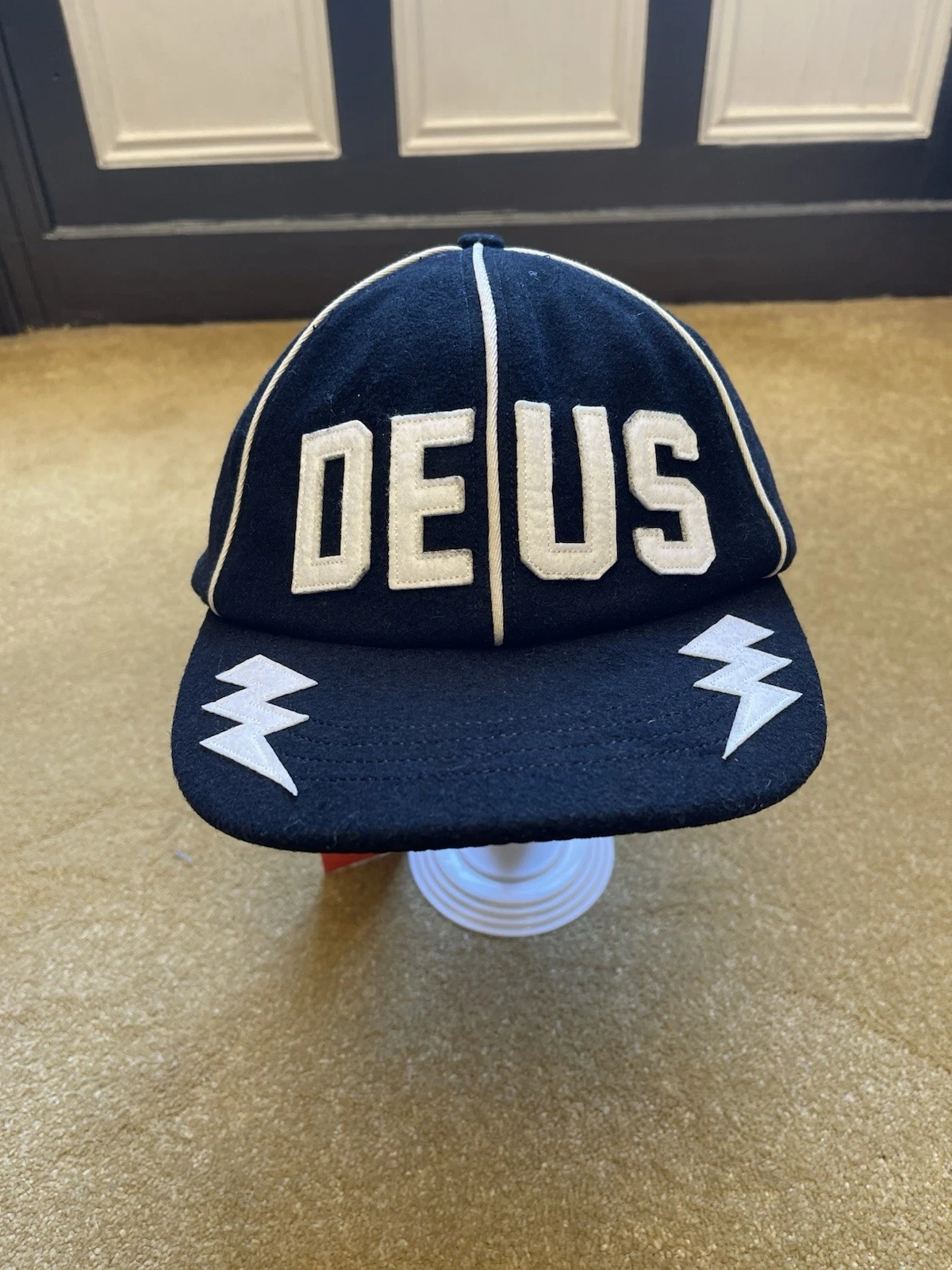 Deus Ex Machina Restwell Wool Cap In Black, One Size, BNWT