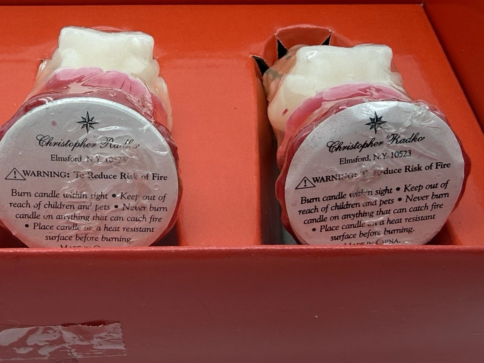 Vintage Shiny Brite Christopher Radko Lot of 2 Boxes Christmas Caroler Candles - product detail image 16