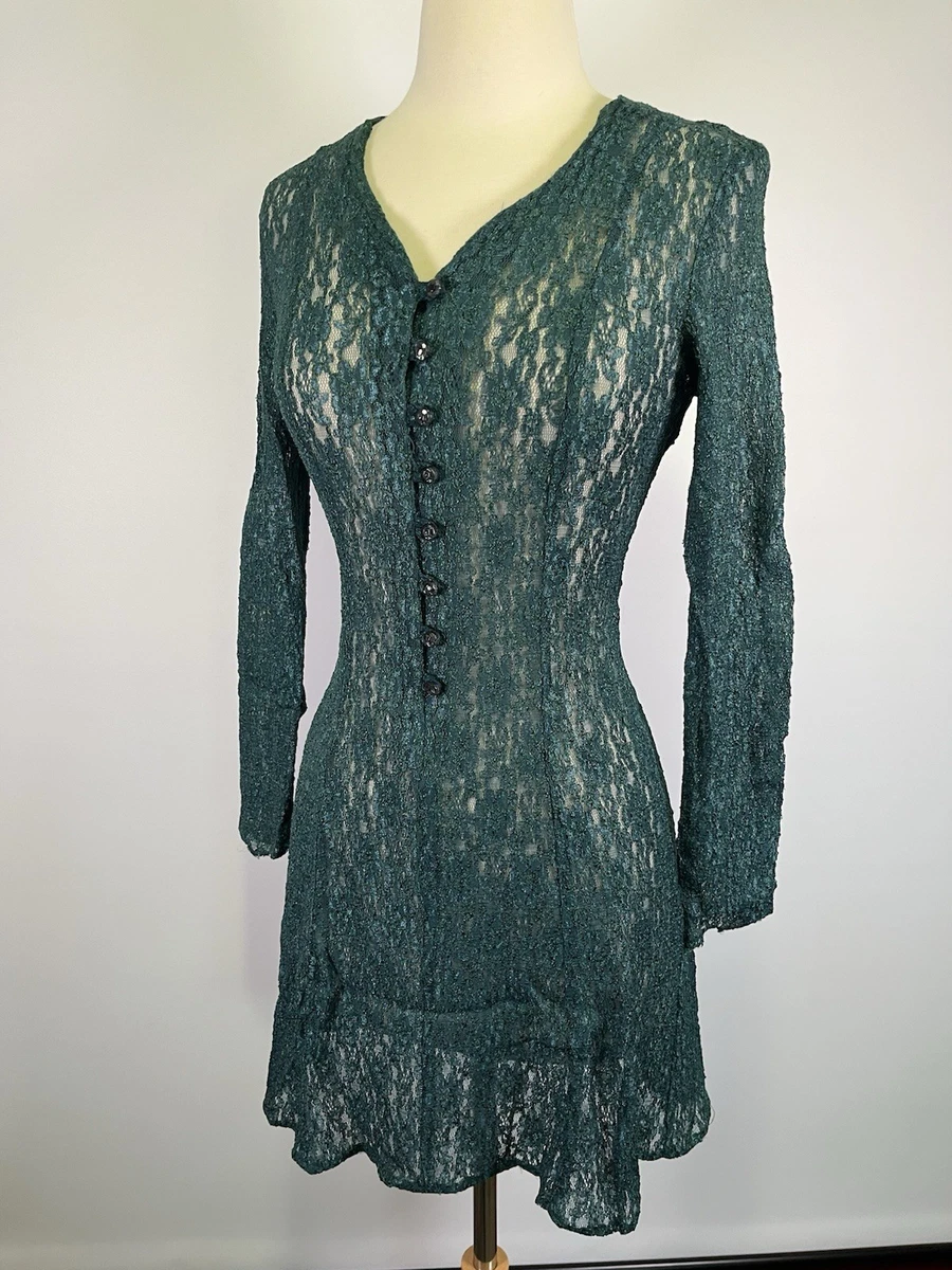 white lace sweater dress Wool-blend 3d flower lettuce trim sweater dress - Off-White - M main image 1