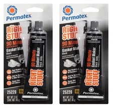 Permatex Pair Set of 2 The Right Stuff 90 Minute Black Gasket Maker, 3oz