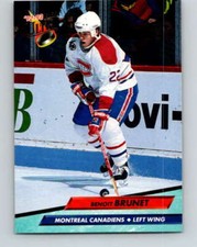 1992-93 Fleer Ultra #101 Benoit Brunet NHL  Canadiens