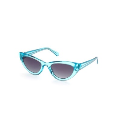 Guess GU7811 84B Light Blue Cat Eye Plastic Sunglasses Frame 54-22-140