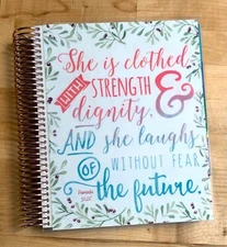 Proverbs 'Clothed in Strength' Cover Set for use with Erin Condren Life Planner
