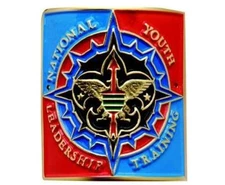BOY SCOUT NATIONAL YOUTH LEADERSHIP TRAINING HIKING STAFF STICK SHIELD MEDALLION