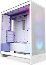 H7 Flow RGB Mid-Tower Case Airflow Cooling 360mm RGB Fans White
