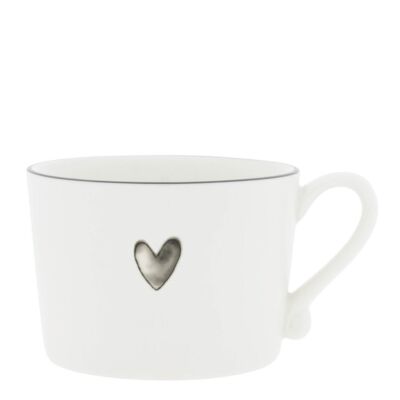 Becher, Tasse WATERCOLOUR HEART schwarz für 300ml Bastion Collections