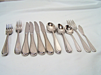 23 Pc Oneida Flight Reliance Stainless flatware USA Service 4 +++ USA