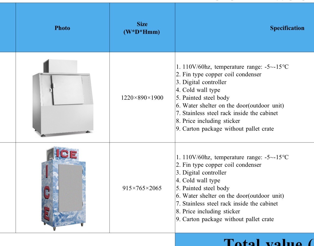 ice freezer Commercial eBay