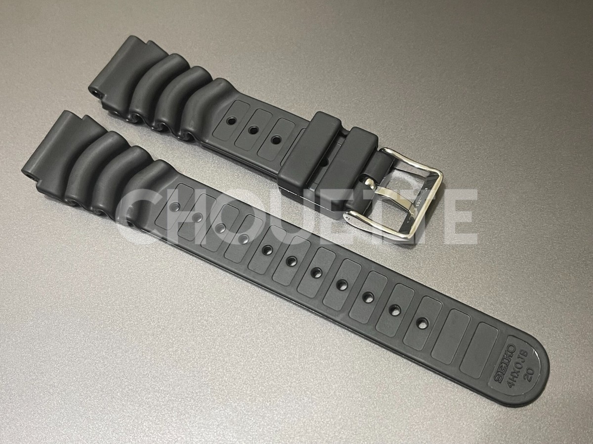 Seiko Z20 4HX0JB Black Rubber 20mm MONSTER Watch Strap for Seiko Z20 4HX0JB Black Rubber 20mm MONSTER Watch Strap for