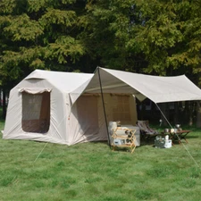 9.8 x13Ft Inflatable Camping Tents w/Hand Pump Easy Setup Waterproof & Windproof