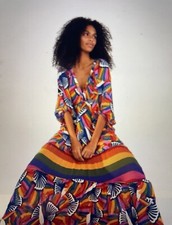 Farm Rio Rainbow Toucan Maxi Dress XS