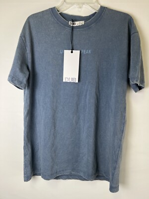 DUB Apparels ''Up to the Peak'' blue tshirt NWT sz XS