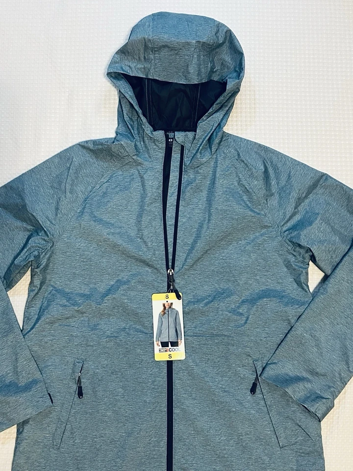 32 Degrees Cool - NUEVO - Para mujer - PEQUEÑO - Abrigo impermeable - Indian Teal Melange Foto 3 de 4