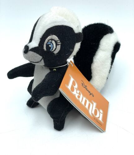 WALT DISNEY CLASSIC BAMBI - FLOWER PLUSH TRUDI PELUCHE # NEW WITH TG # PB