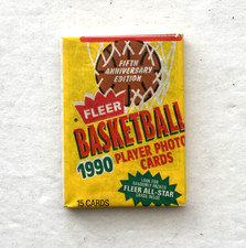 1990-91 NBA Fleer Basketball Wax Pack | 15 Cards