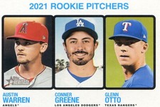 2022 Topps Heritage #70 Austin Warren Conner Greene Glenn Otto