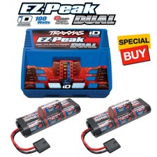 Traxxas Pow Cell NiMH 7C 8.4V 4200mAh Hump Batt 2 w/EZ-Peak Plus Dual Charger