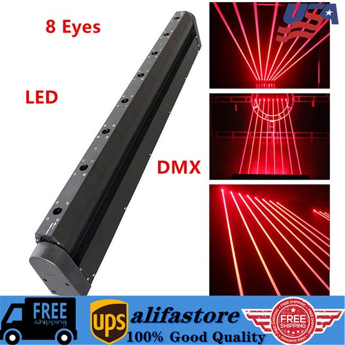 DJ laser Light 8 Eyes RedBeam Bar Moving Head Stage Lazer Lighting Disco Club