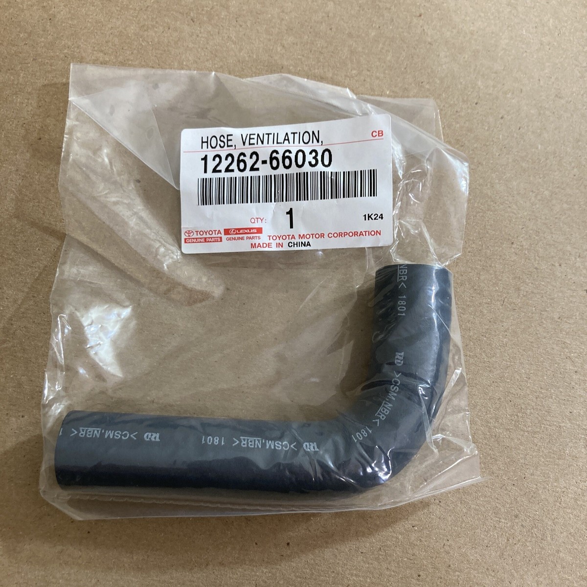 12262-66030 Toyota OEM Genuine HOSE, VENTILATION, NO.2 | eBay