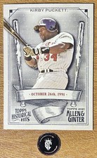 Kirby Puckett 2021 Topps Allen & Ginter Historical Hits #HH-17 Minnesota Twins