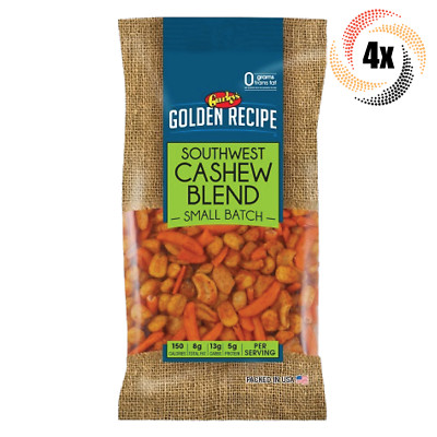 4x Bags Gurley's Golden Recipe Southwest Cashew Blend | Small Batch | 4.75oz