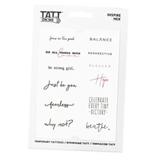 Temporary Tattoo Set - 12 Different Designs, 4.1 x 5.8 Inch, Multi-Colored, 