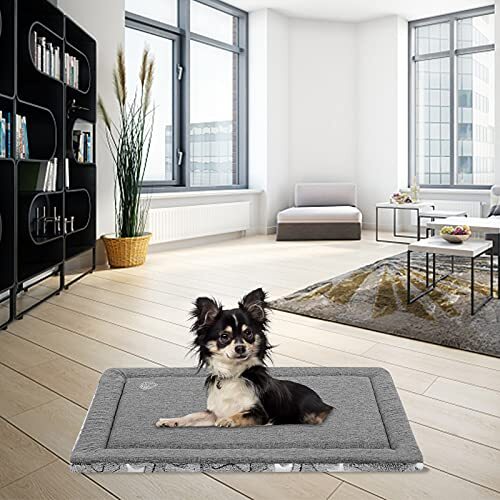 Dog Bed Mat Dog Crate Pad Reversible (Cool & Warm), Machine Washable