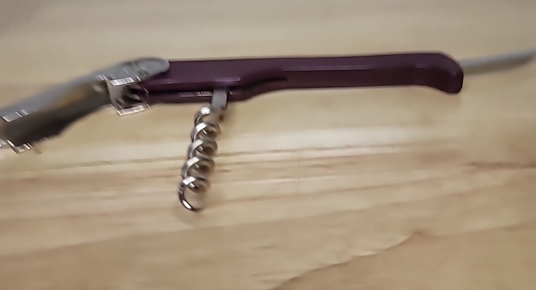 Pedrini Italy Wine Cork Screw Bottle Opener Vintage Burgundy Color eBay