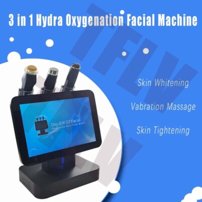 3 in 1 CO2 Bubble Oxygen Facial Skin Care Machine + 1 box solution Pods, Facial