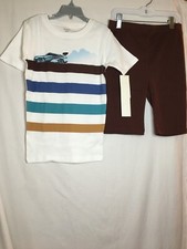 New Carter's Boys Race Car Pajama set Snug Fit Shorts Multicolor many sizes