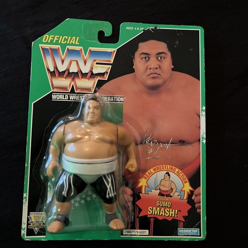 Vtg 90�s WWF Hasbro Yokozuna Wrestling Figure Gree...