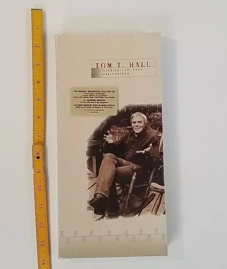 Tom T. Hall Storyteller Poet Philosopher BRAND NEW SEALED 2 CD 50 Songs BOX SET - Image 2 of 4