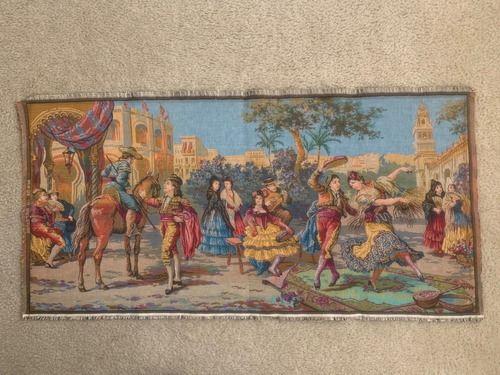 GOBELIN GOBELIN Español Mittelalter. Von 70" sehr guter Zustand. 100% Baumwolle - Bild 1 von 10