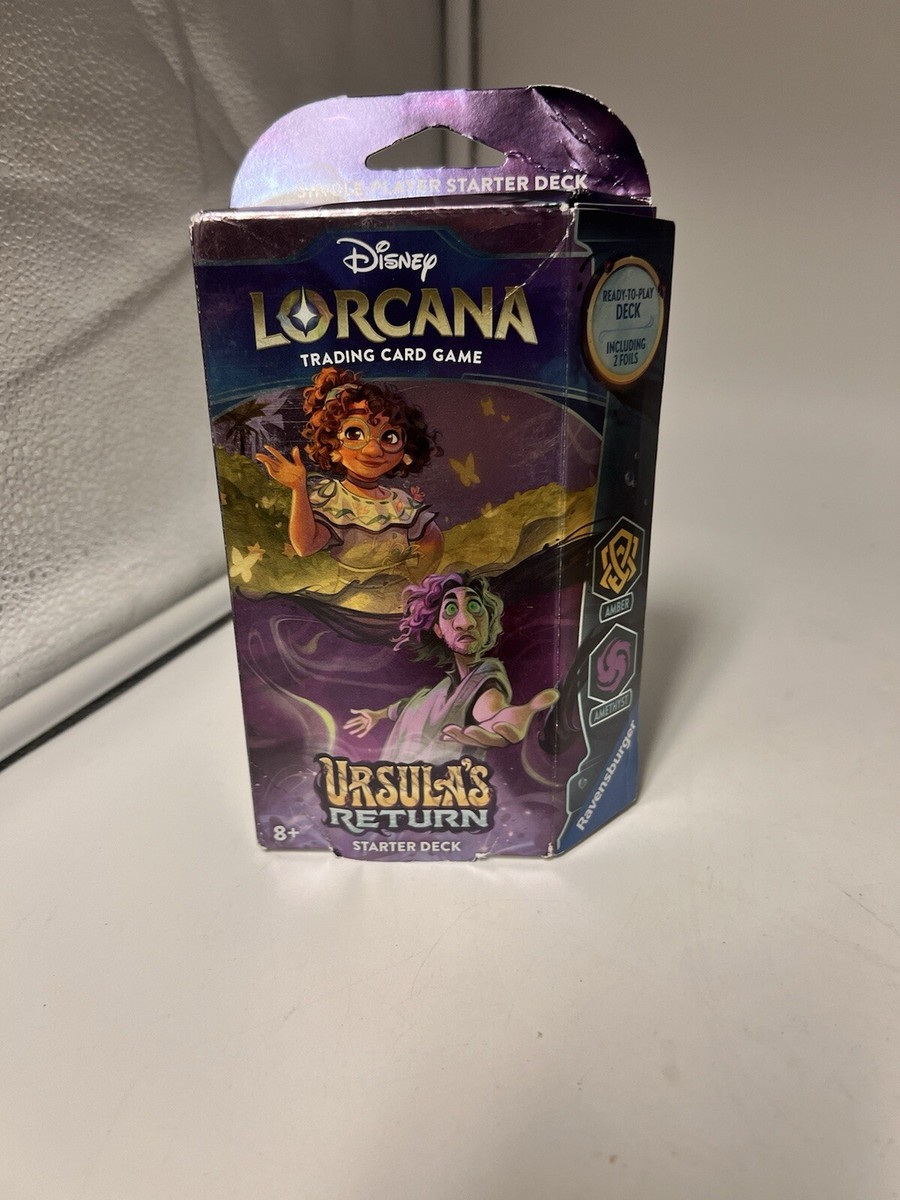 lorcana starter decks amber and amethyst Disney Lorcana Ursula's Return Started Deck Amber And Amethyst