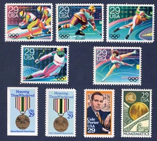 US Stamp Mint, Scott  2550  2551  2552  2553-2557  2558  MNH, Nine Stamps