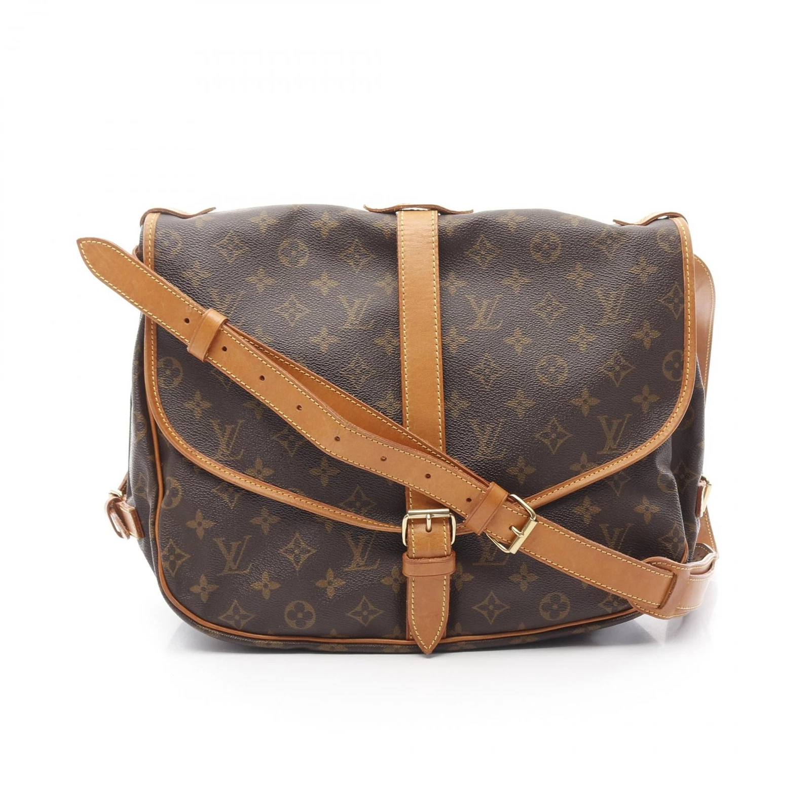 LOUIS VUITTON（LV） Borsa a tracolla Louis Vuitton Samuel 35 M42254 tela monogramma usata donna