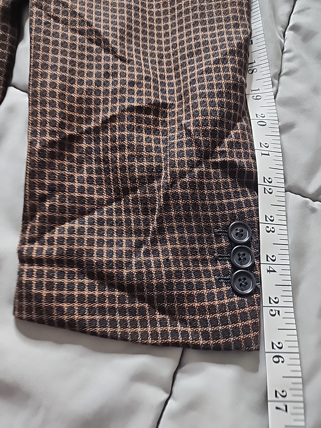 Example Missoni  Men's Two Button Brown Checkered… - image 12