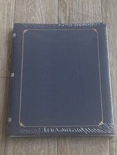 Creative Memories Album Blue Gold Foil 12 x 15, Big Book Sealed New Open Spine