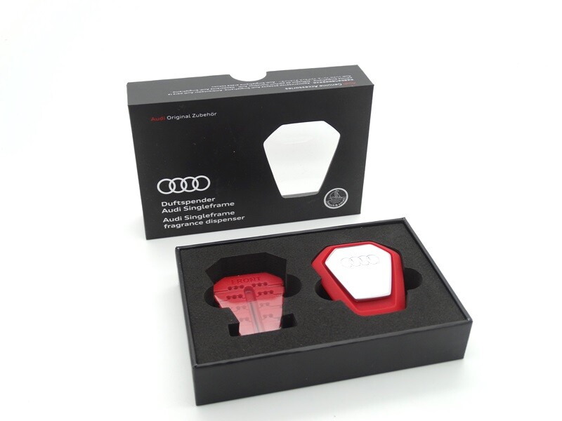 Original Audi Duftspender Singleframe Lufterfrischer Duftbaum rot 
