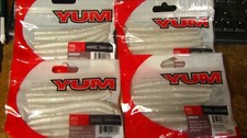 Yum senko style 4 dinger worms, 4", pearl/slv flake, 4 bgs, 40 ct, free shipping
