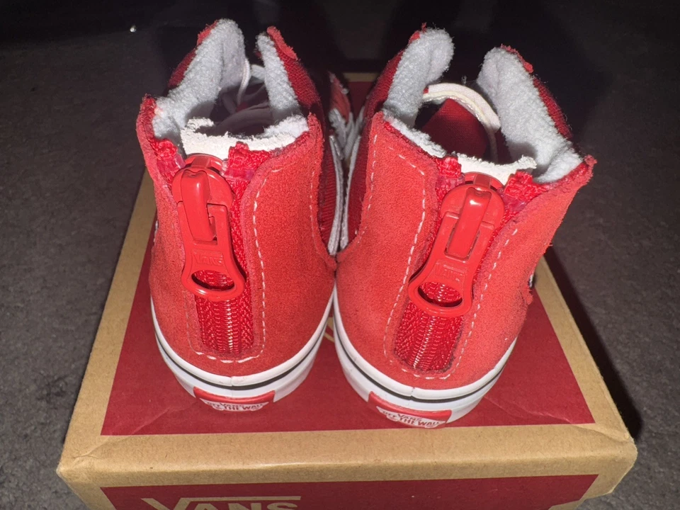 Zíper infantil Vans Sk8-hi tamanho 8 - Imagem 4 de 4