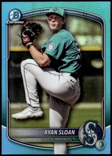 2025 Bowman Draft #BDC-94 Ryan Sloan Chrome Sky Blue Refractor F3
