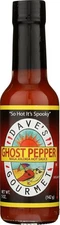 (Free Duty Tax) Dave's Gourmet Ghost Pepper Jolokia Hot Sauce, Pack of 1