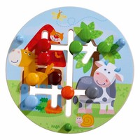 Haba Motorikbrett Bauernhof Welt Stapelspiel Sortierspiel Steckspiel Spielzeug