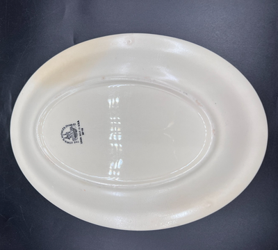 Edwin M. Knowles China Semi Vitreous Floral Platter | eBay