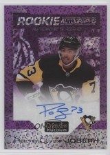 2021-22 O-Pee-Chee Platinum Violet Pixels Pierre-Olivier Joseph #R-PJ Auto 04yf