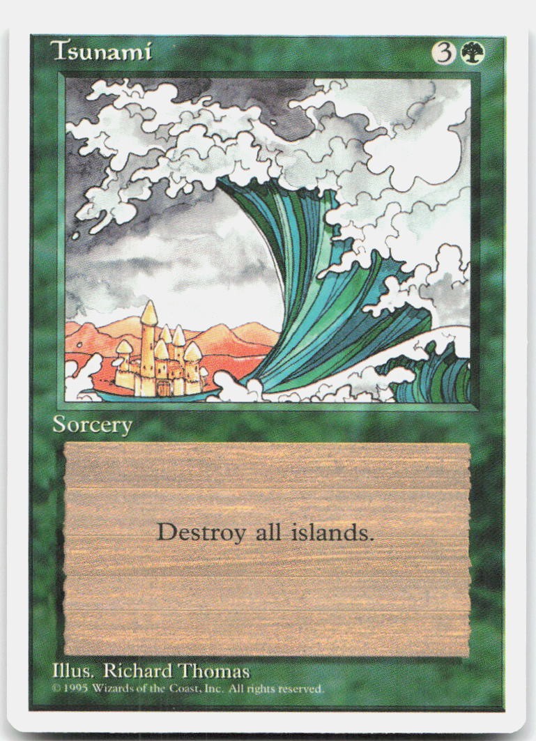 Tsunami 162 Moderately Played Fourth Edition Uncommon Magic: The Gathering
