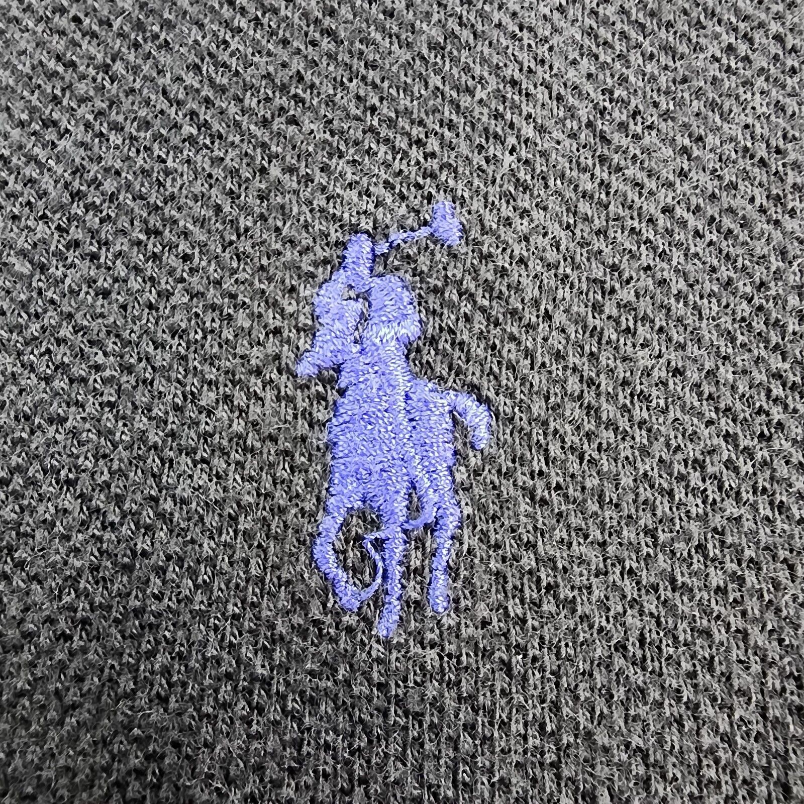 Vintage Polo Ralph Lauren Shirt Mens XL Black Short Sleeve Polo Purple Pony USA thumbnail 10