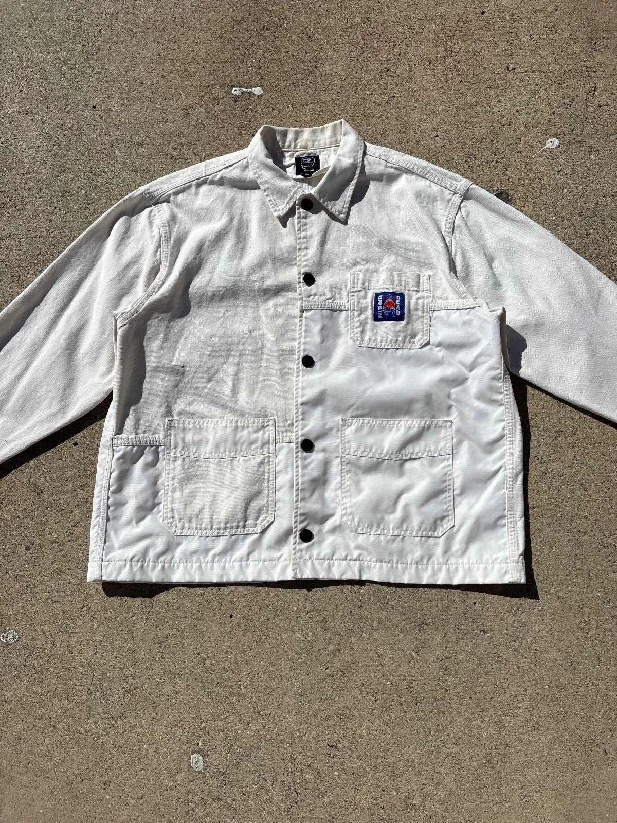 Brain Dead 2019 Paneled Chore Jacket M w/ Original Pins - product detail image 2